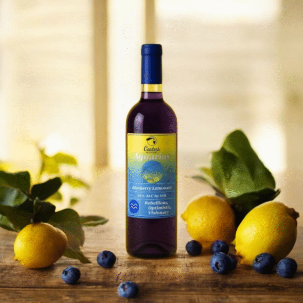 Aquarius Zodiac Wine - Image 2